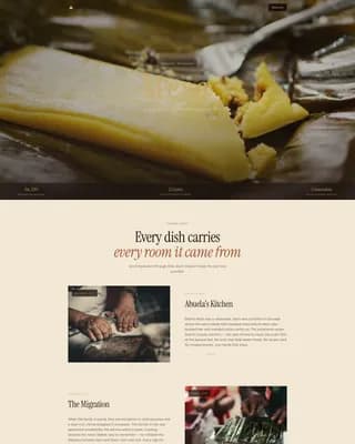 Nicaraguan Cuisine Professional Website Template