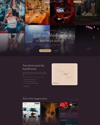 Neighborhood Nightclub & Lounge Reservation Website Template