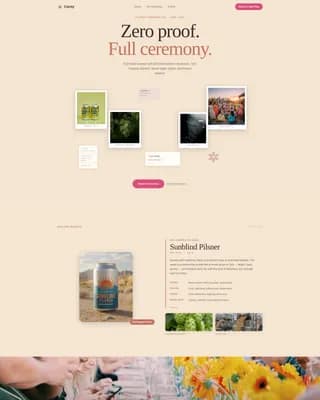 Clarity — Craft Brewery Landing Page Template