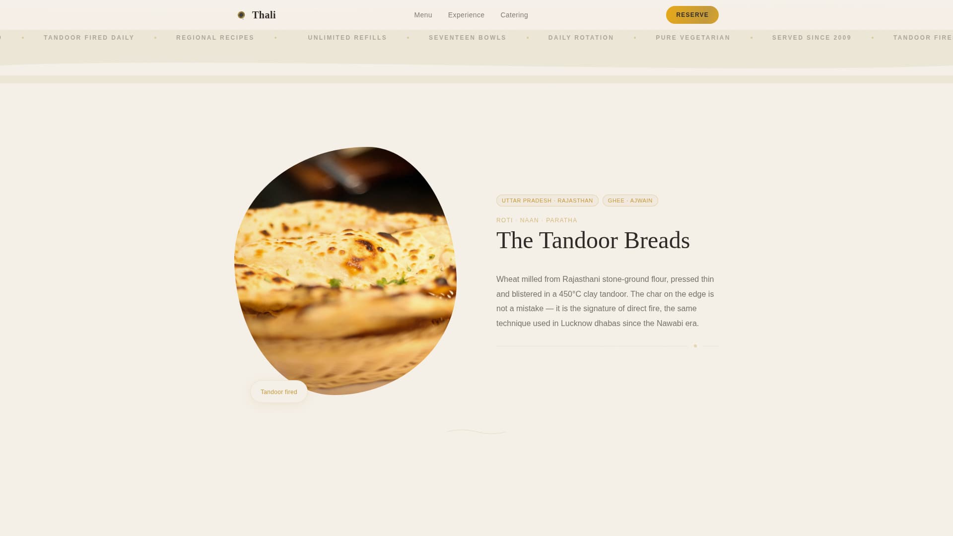 Regional & Specialty Restaurant Professional Website Template