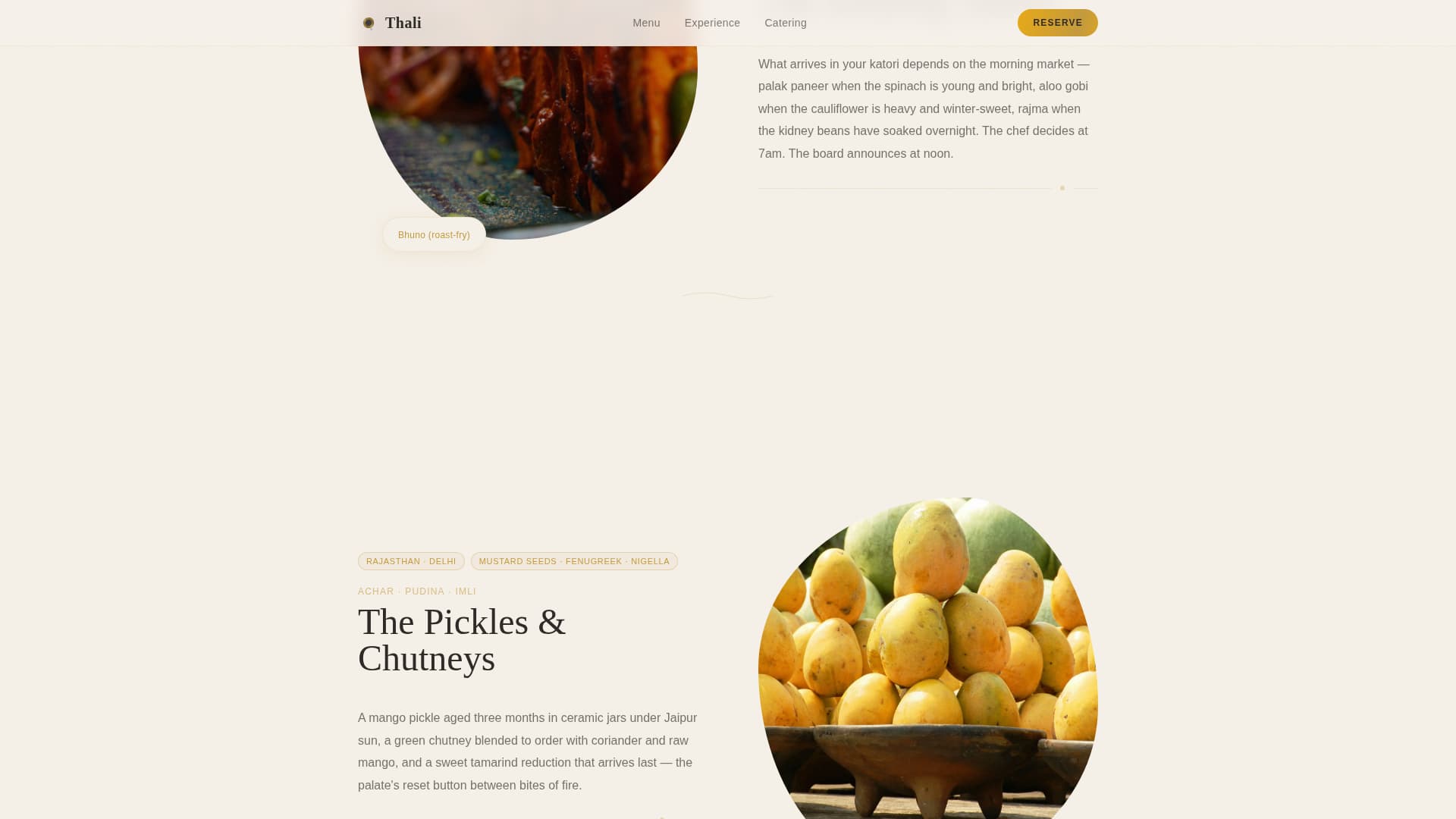 Regional & Specialty Restaurant Professional Website Template