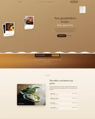 Shuwa — Traditional Catering Service Landing Page Template