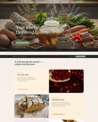 Pantry - Artisan Grocery Delivery Landing Page Template