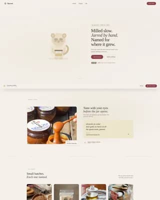 Harvest — Exclusive Artisan Provisions Landing Page Template