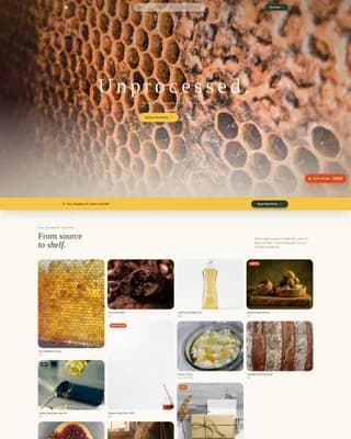 Harvest — Curated Organic Provisions Landing Page Template