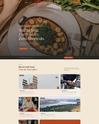Ember — Artisan Food Truck Landing Page Template