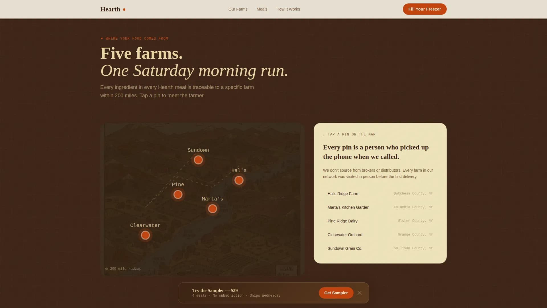 Hearth — Wholesome Prepared Meals Landing Page Template