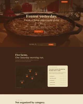 Hearth — Wholesome Prepared Meals Landing Page Template