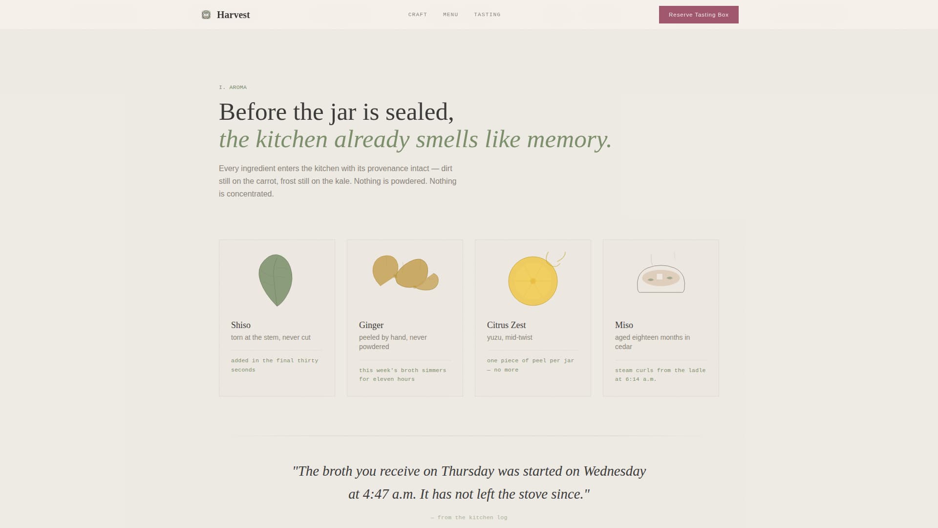Harvest - Wholesome Mealdelivery Landing Page Template