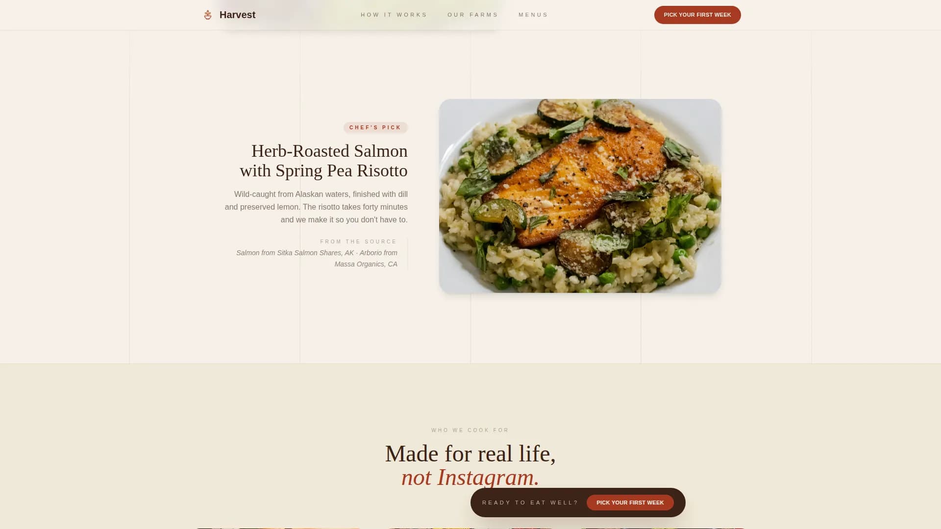 Bounty — Premium Organic Delivery Landing Page Template