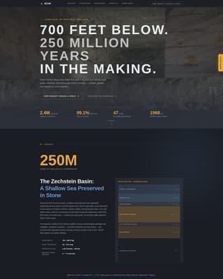 Extract — Precision Salt Mining Landing Page Template