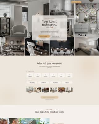 Curate - Luxe Edesign Landing Page Template