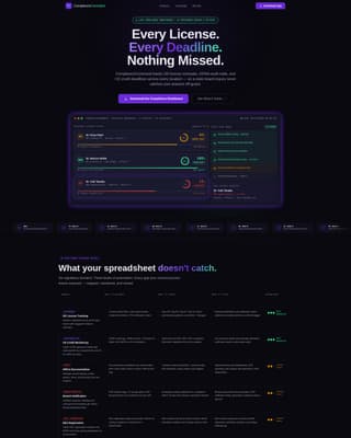 Comply - Powerful Optometry Compliance Landing Page Template