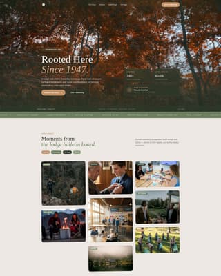 Gather - Rooted Fraternal Landing Page Template