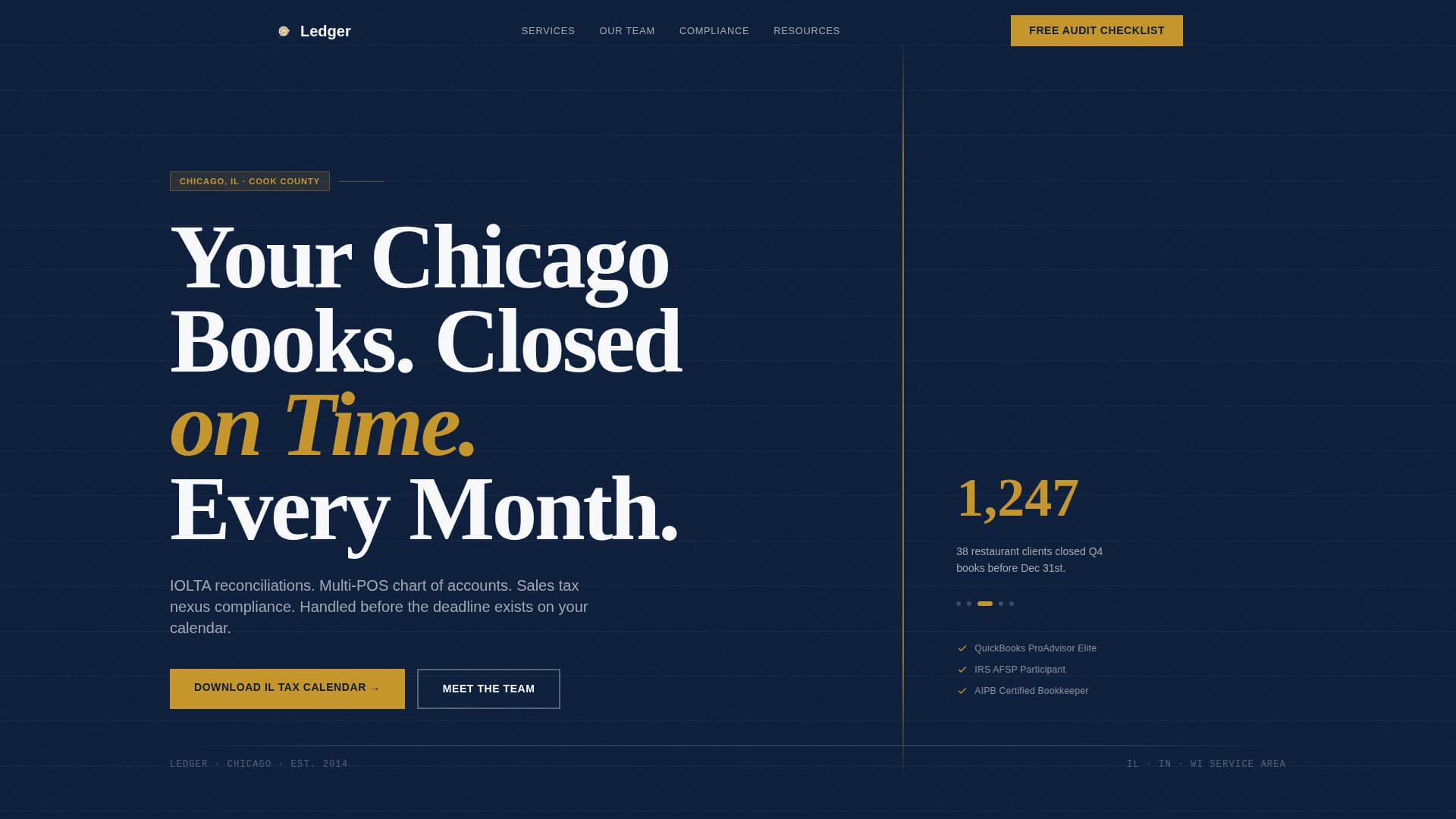 Tally — Expert Bookkeeping Services Landing Page Template