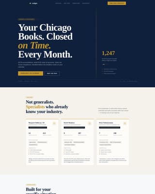 Bookkeeper Booking Website Template