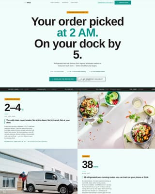 Haul - Reliable Produce Landing Page Template