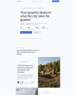 Septic System Installer Business Booking Website Template