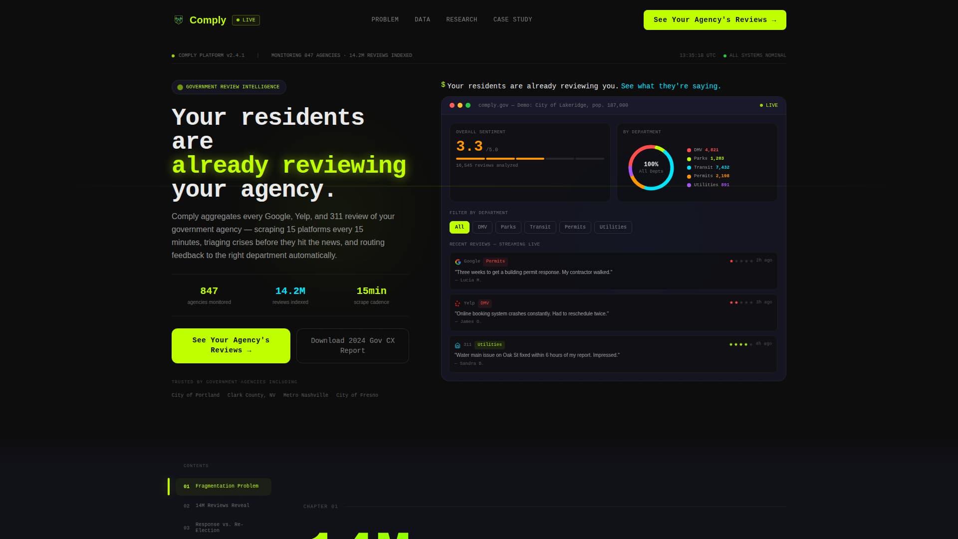 Government Software & SaaS Reviews Website Template