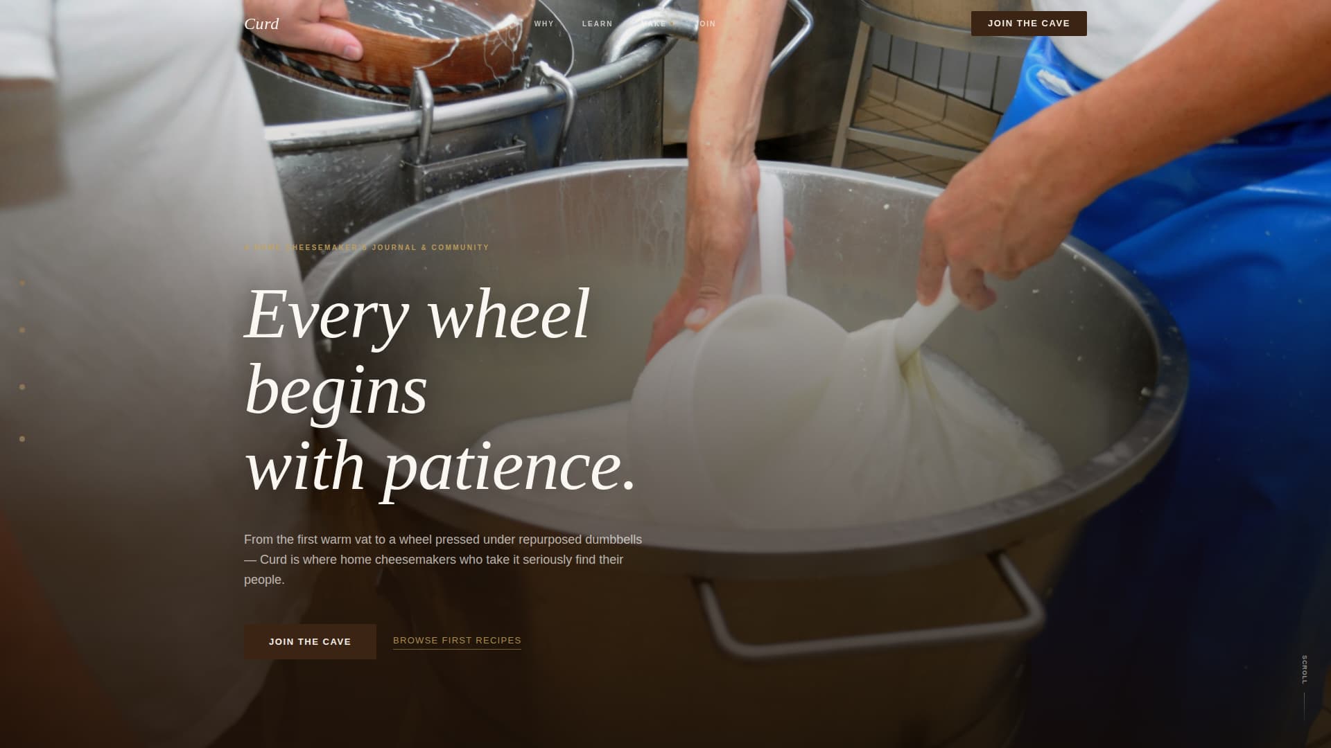 Craft — Authentic Artisan Cheesemaking Landing Page Template