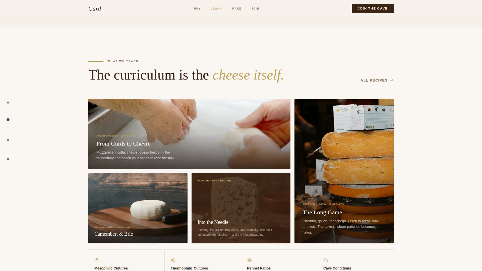 Craft — Authentic Artisan Cheesemaking Landing Page Template