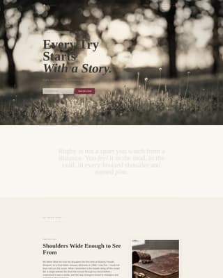 Scrum - Compelling Rugby Landing Page Template