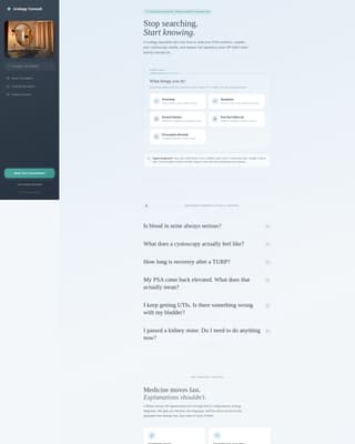 Consult — Expert Urology Care Landing Page Template