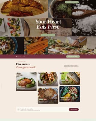 Pulse - Wholesome Mealkit Landing Page Template