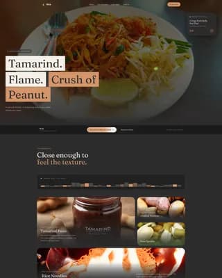 Saffron — Elevated Thai Landing Page Template