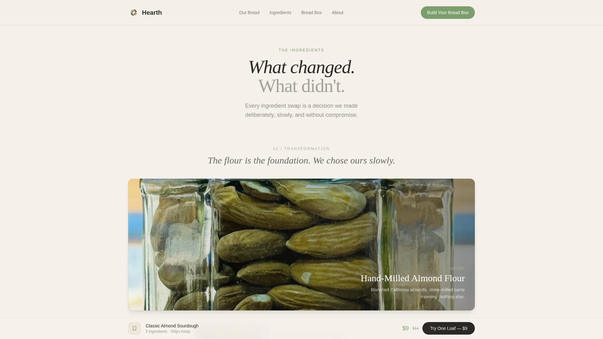 Stone — Wholesome Bakery Landing Page Template