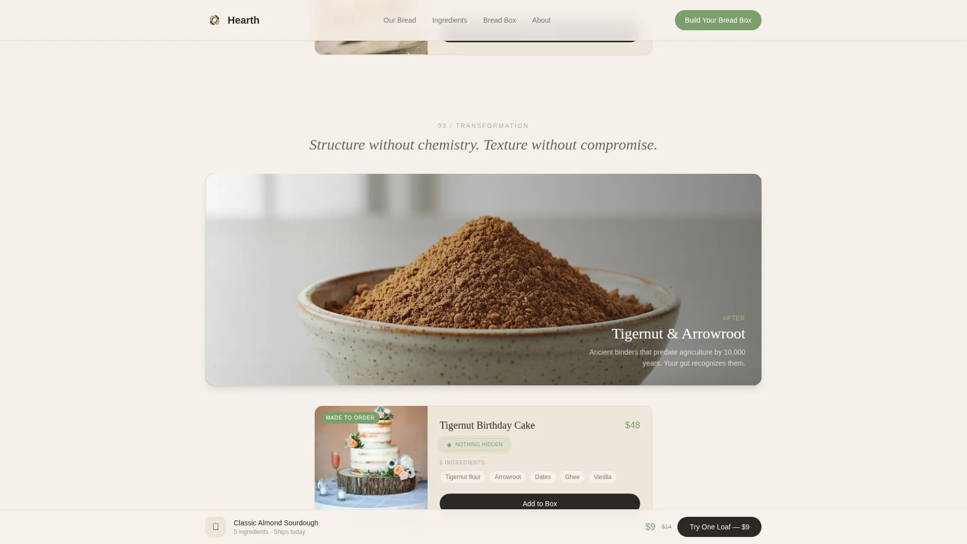 Stone — Wholesome Bakery Landing Page Template
