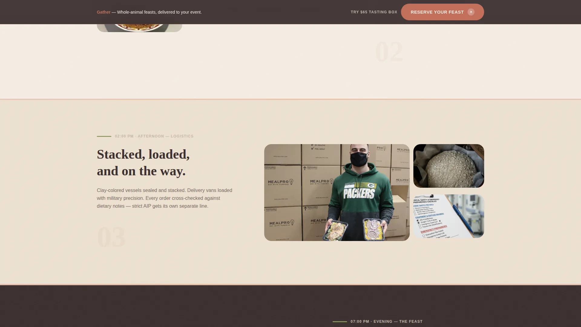 Feast — Ancestral Catering Landing Page Template