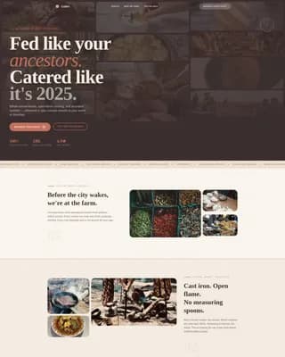 Feast — Ancestral Catering Landing Page Template