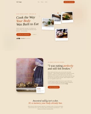 Paleo Food & Dining Booking Website Template