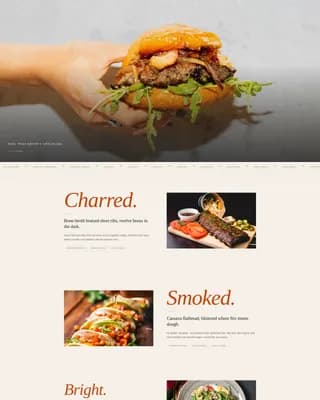 Nomad — Wholesome Food Truck Landing Page Template