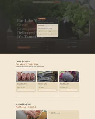 Market — Curated Grocery Delivery Landing Page Template
