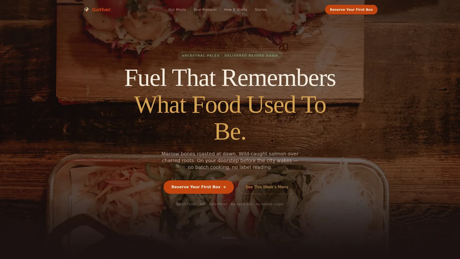 Provision — Natural Meal Delivery Landing Page Template