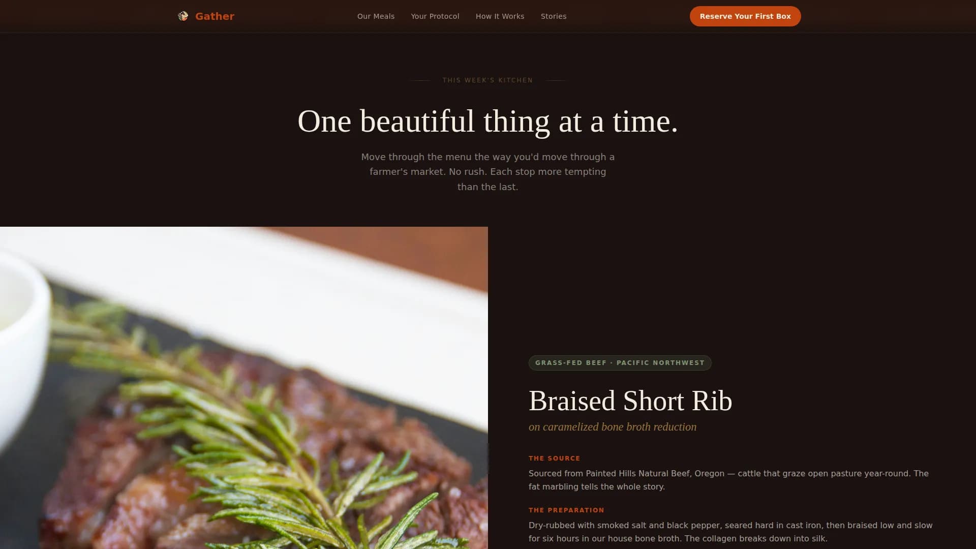 Provision — Natural Meal Delivery Landing Page Template