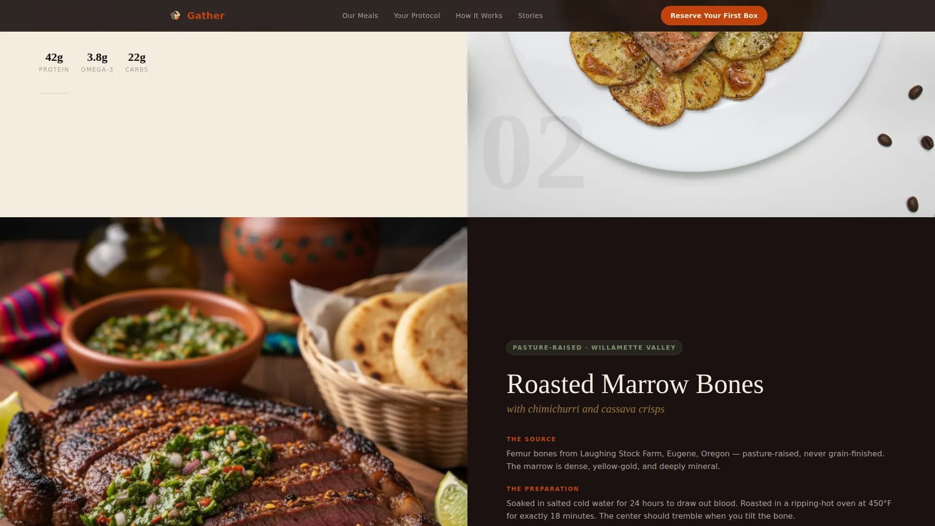Provision — Natural Meal Delivery Landing Page Template