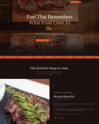 Provision — Natural Meal Delivery Landing Page Template