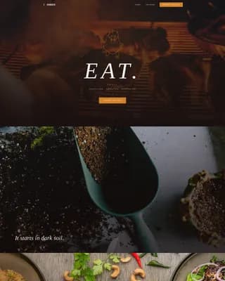 Ember - Ancestral Fire Dining Landing Page Template