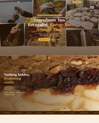 Core — Wholesome Snack Brand Landing Page Template
