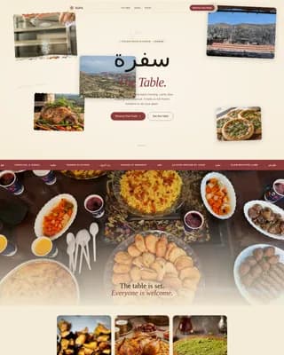 Middle Eastern Cuisine & Dining Expert Booking Website Template