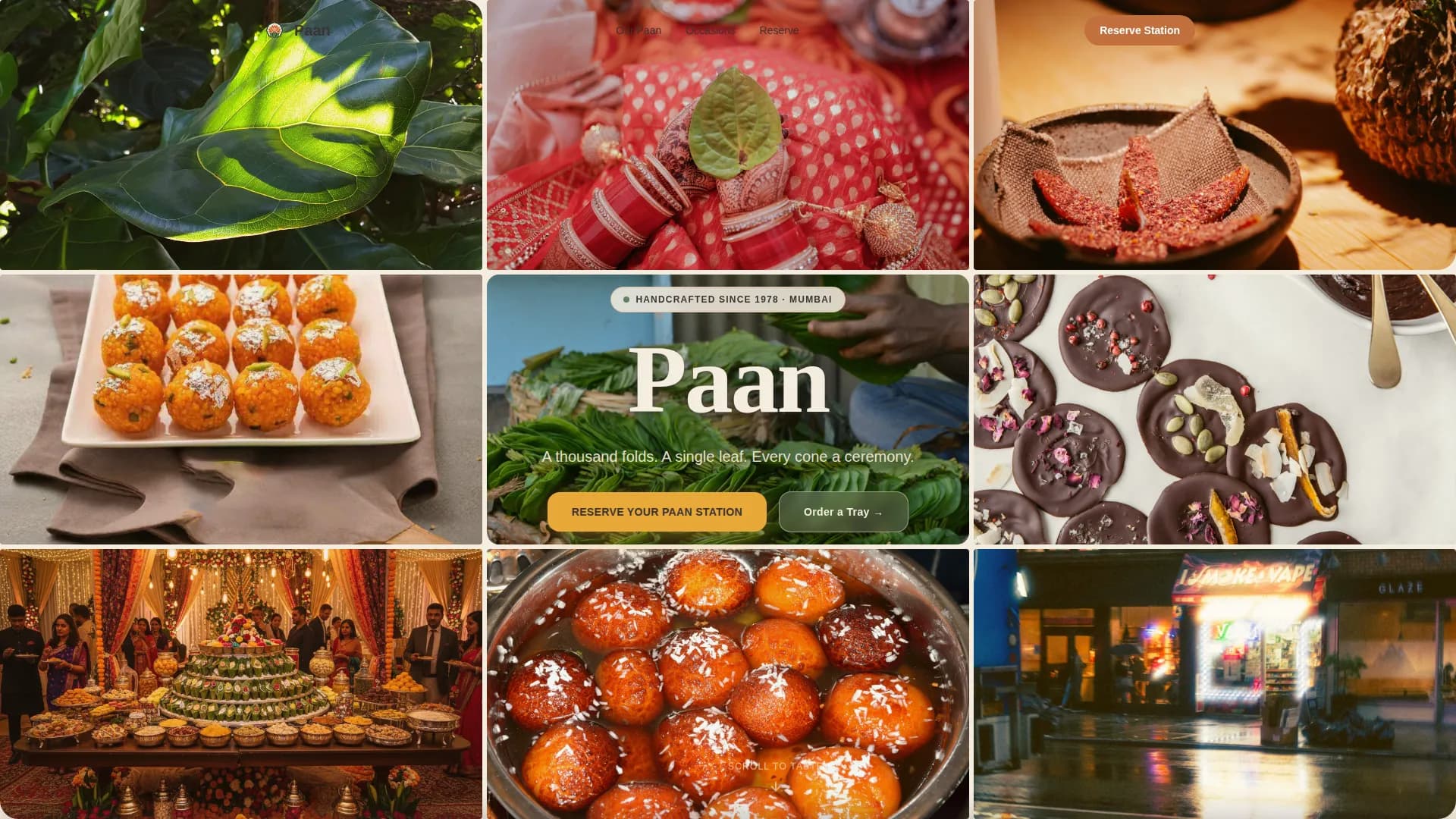 Spice — Heritage Betel Shop Landing Page Template