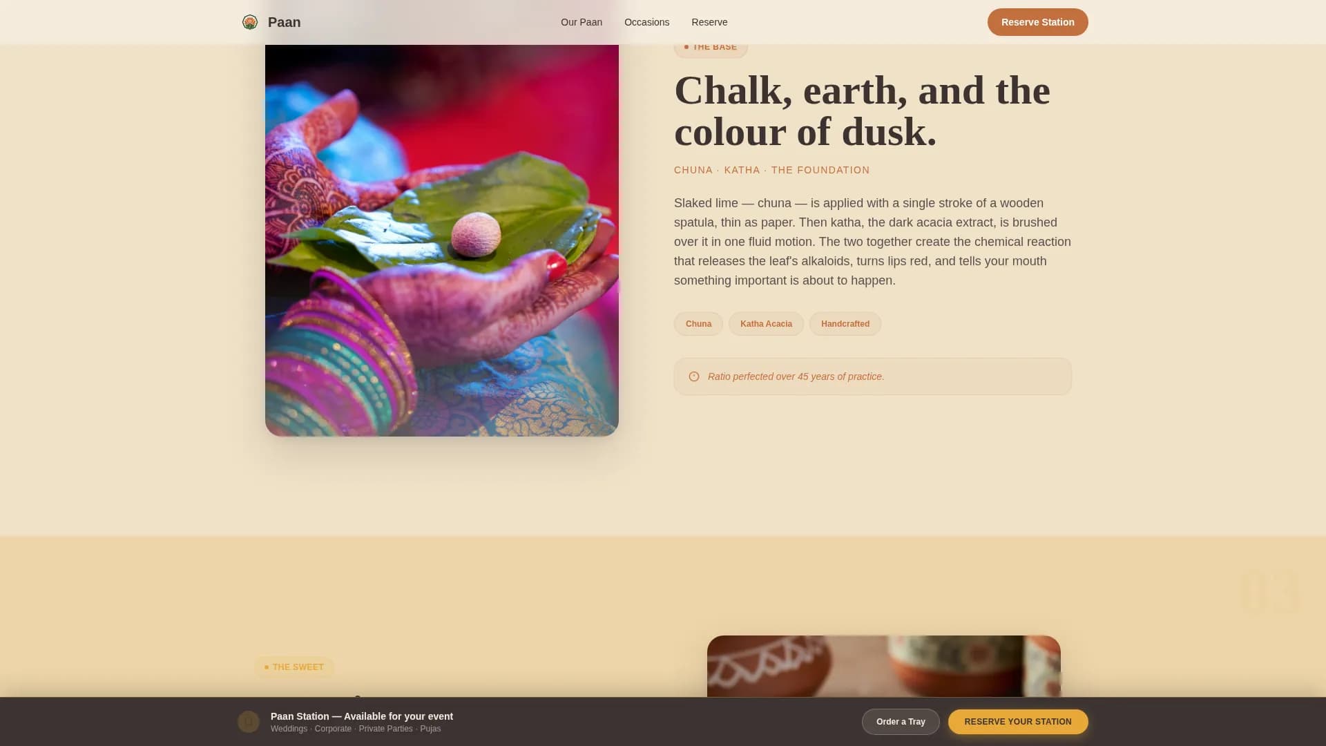 Spice — Heritage Betel Shop Landing Page Template