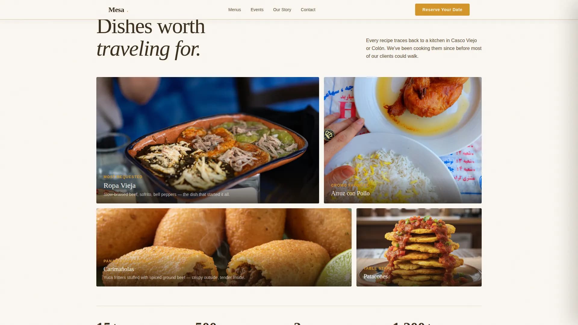 Plaza — Vibrant Catering Landing Page Template