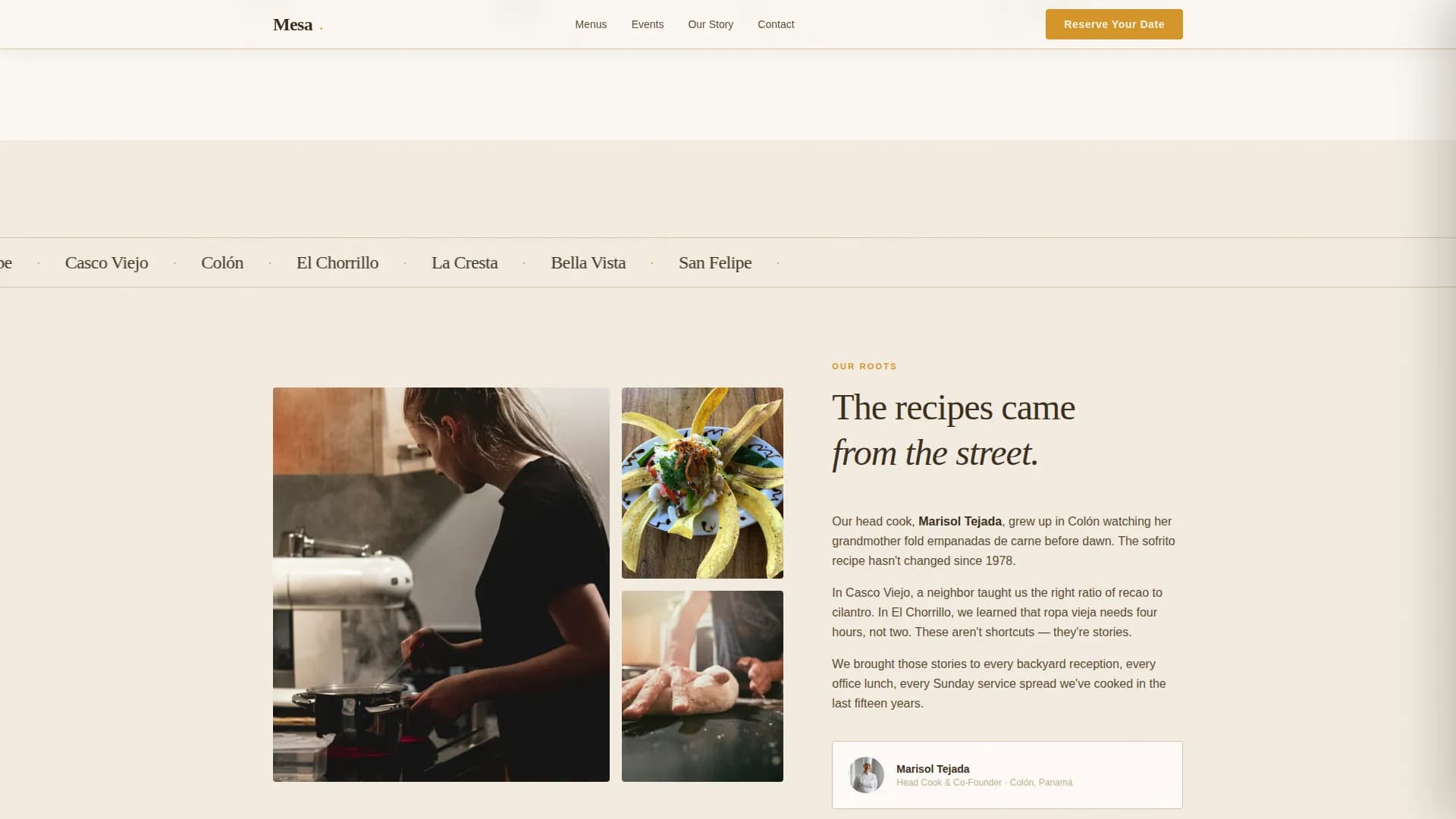 Plaza — Vibrant Catering Landing Page Template