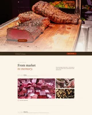 Paraguayan Cuisine Booking Website Template