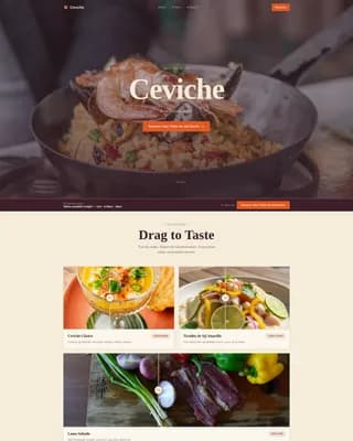 Aji — Premium Peruvian Restaurant Landing Page Template