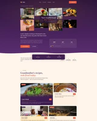 Fusion — Artisanal Peruvian Bistro Landing Page Template